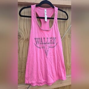 Pink Graphic Tank Top